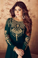 Aashirwad Riona Gold Real Georgette Heavy Salwar Suits Catalog Collection