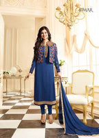 Glossy Simar Suzen Designer Straight Salwar Kameez Catalog Collection