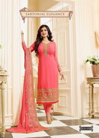 Glossy Simar Suzen Designer Straight Salwar Kameez Catalog Collection