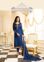 Glossy Simar Suzen Designer Straight Salwar Kameez Catalog Collection