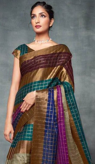 Aura High Spirits Pure Silk Cotton Saree Catalog Collection