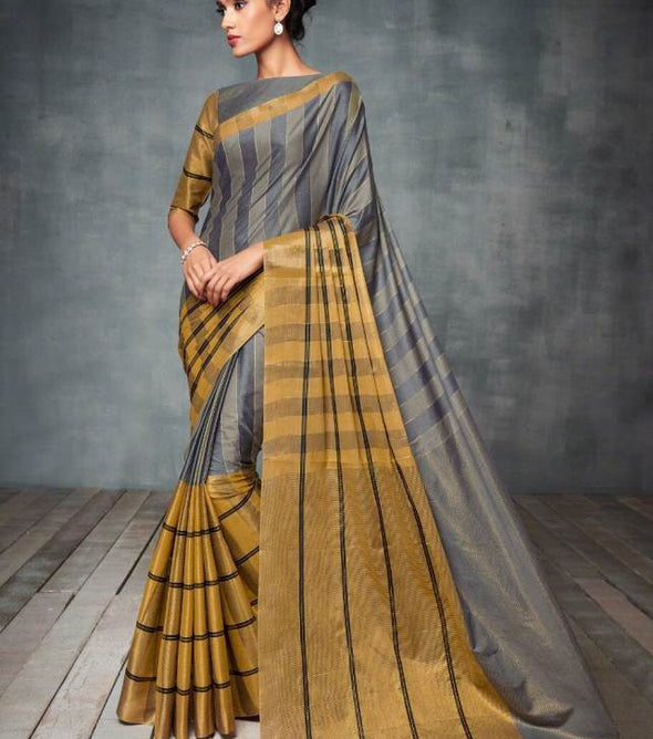 Aura High Spirits Pure Silk Cotton Saree Catalog Collection