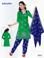 Rajwadi Batik Print Unstitch Cotton Dress Material Catalog