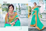 Saroj Majestic Vol-3 Moss chiffon Sarees with Heavy Blouse Catalog Collection