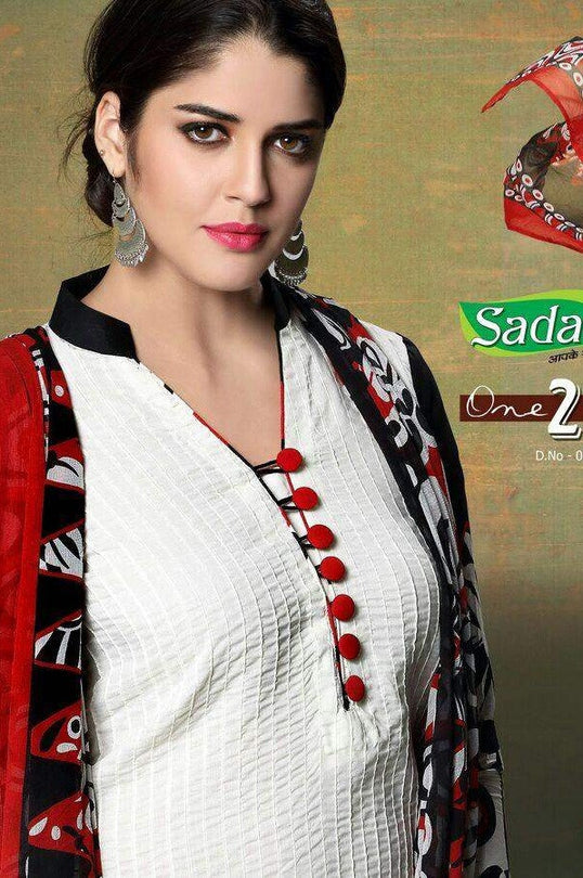 Sadaa one 2 one Two Top One Bottom Concept Cotton Dresses Catalog