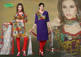 Sadaa one 2 one Two Top One Bottom Concept Cotton Dresses Catalog