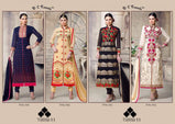 D C Trendz Tajima Vol-11 Georgette Straight Salwar Kameez Catalog
