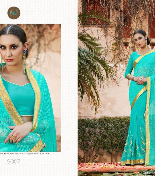 Rai Rehnuma Makhi Net Fabric Fancy Saree Catalog Collection