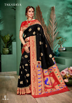 Takshaya Devika Pathani Dola Silk Festive Wear Saree Catalog Collection