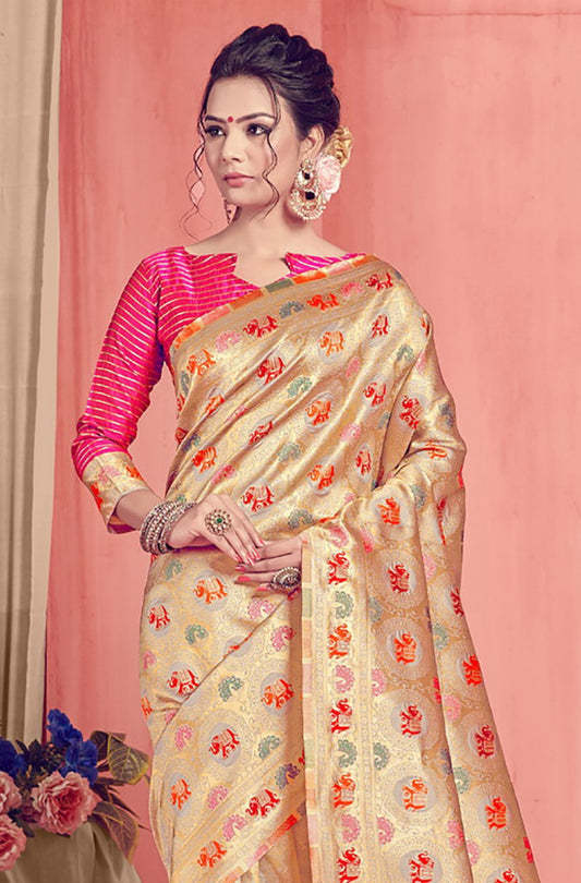 Ynf Saniya Designer Banarasi Art Silk Saree Catalog Collection