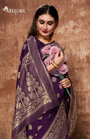 Vellora 7 Kashmiri Silk Banarasi Silk Fabric Festive Wear Saree Catalog Collection