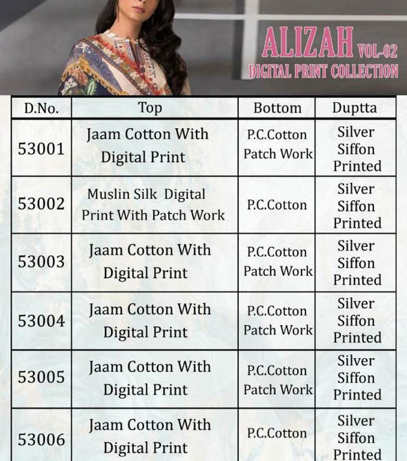 Cyra Fashion Alizah Vol-2 Digital Print Collection Jam Cotton Pakistani Salwar Suits