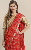 Bandhani Saree 1 Ethnic Wear Printed Saree Catalog Collection
