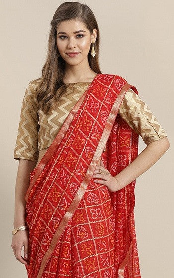 Bandhani Saree 1 Ethnic Wear Printed Saree Catalog Collection