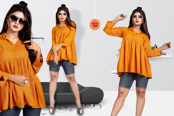 Alpha Tops Vol-1 Heavy Rayon Crepe Western Short Tops Catalog