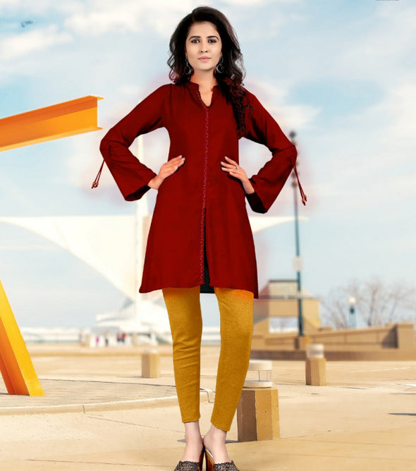 Alpha Cool 14kg Heavy Rayon Kurti Catalog Collection