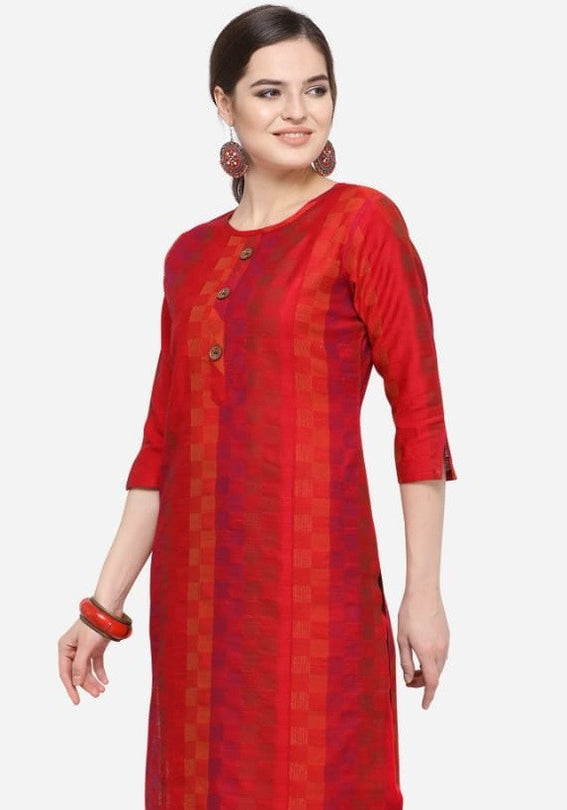 Alpha Queen Vol-6 Cotton Silk Straight Kurti Catalog Collection