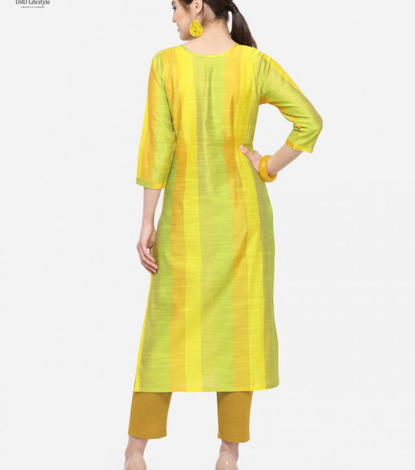 Alpha Queen Vol-6 Cotton Silk Straight Kurti Catalog Collection