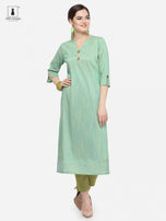 Alpha Queen Vol-6 Cotton Silk Straight Kurti Catalog Collection