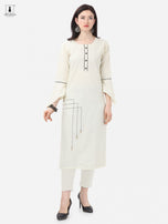 Alpha Queen Vol-11 Weaving Cotton casual look Kurti Catalog Collection