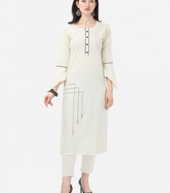 Alpha Queen Vol-11 Weaving Cotton casual look Kurti Catalog Collection