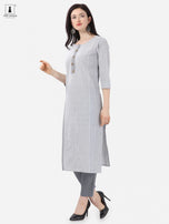 Alpha Queen Vol-11 Weaving Cotton casual look Kurti Catalog Collection