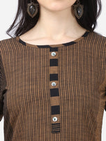 Alpha Queen Vol-11 Weaving Cotton casual look Kurti Catalog Collection