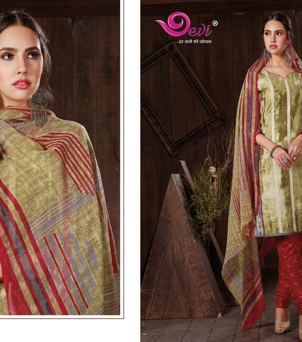 Devi Pratiksha Vol-8 Printed Cotton Dress Material Catalog