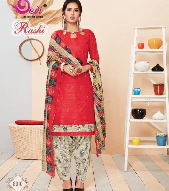 Devi Rashi Vol-8 Printed Cotton Dress Material Catalog