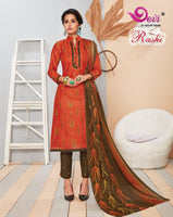 Devi Rashi Vol-8 Printed Cotton Dress Material Catalog