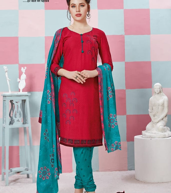 Devi Prints Sixer Vol-10 Running Wear Printed Cotton Suits Catalog