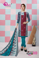 Devi Prints Sixer Vol-10 Running Wear Printed Cotton Suits Catalog