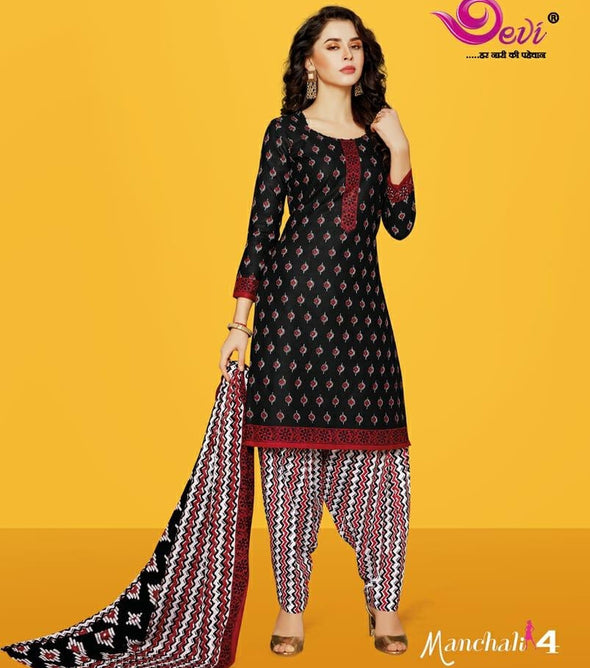 Devi Prints Manchali Vol-4 Running Wear Printed Cotton Suits Catalog Collection