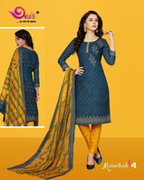 Devi Prints Manchali Vol-4 Running Wear Printed Cotton Suits Catalog Collection