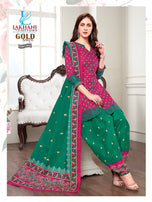 Lakhani Sakhi Gold Running Wear Printed Cotton Suits Catalog Collection