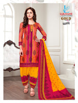 Lakhani Sakhi Gold Running Wear Printed Cotton Suits Catalog Collection