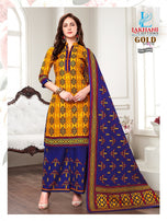Lakhani Sakhi Gold Running Wear Printed Cotton Suits Catalog Collection
