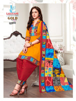 Lakhani Sakhi Gold Running Wear Printed Cotton Suits Catalog Collection