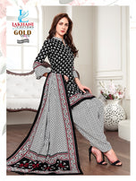 Lakhani Sakhi Gold Running Wear Printed Cotton Suits Catalog Collection