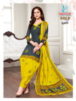 Lakhani Sakhi Gold Running Wear Printed Cotton Suits Catalog Collection