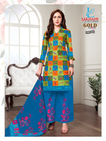 Lakhani Sakhi Gold Running Wear Printed Cotton Suits Catalog Collection