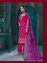 SMC Eliza Gold Foil Print Pure Cotton with Premium gold foil print Dress Material Catalog