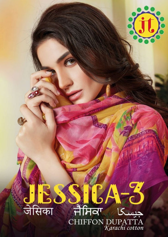 JT Jessica Vol-3 Printed Cotton Dress Material Catalog Collection