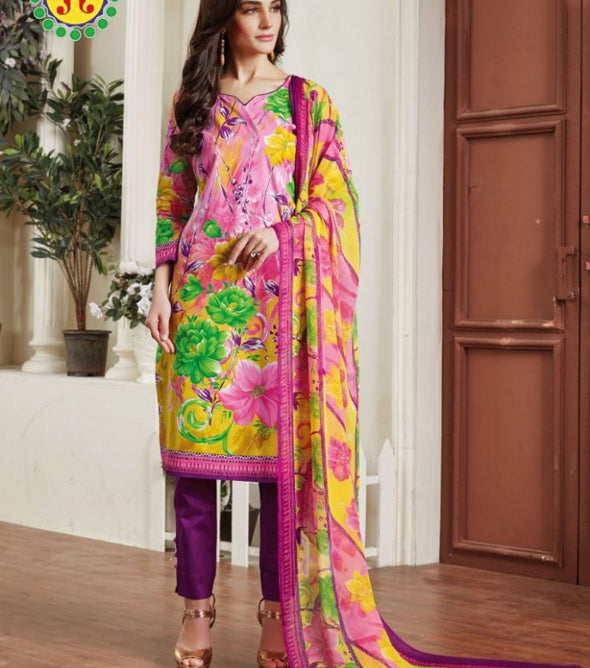 JT Jessica Vol-3 Printed Cotton Dress Material Catalog Collection