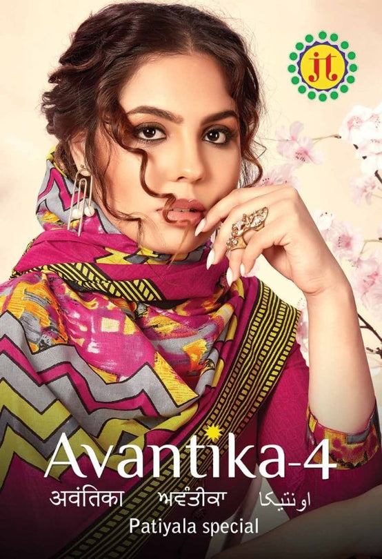 JT Avantika Vol-4 Printed Cotton Dress Material Catalog Collection