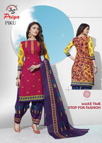 JS Priya Piku Vol-3 Printed Cotton Dress Material Catalog Collection