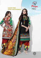 JS Priya Piku Vol-3 Printed Cotton Dress Material Catalog Collection
