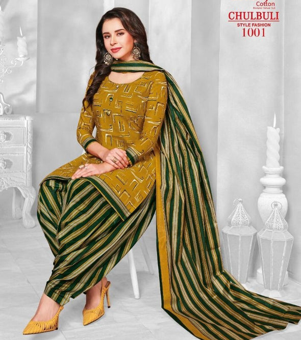 Balaji Chulbuli Patiyala Printed Cotton Dress Material Catalog Collection
