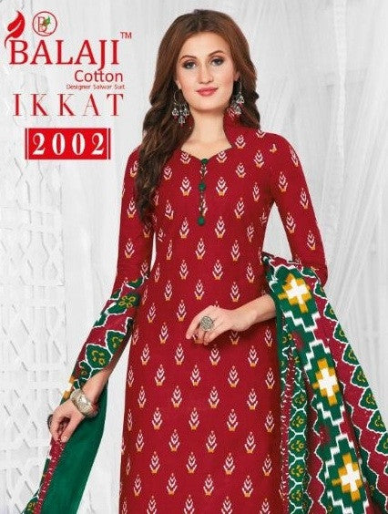 Balaji Ikkat Vol-2 Printed Cotton Dress Material Catalog Collection