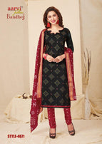 Aarvi Bandhej vol-4 Bandhani Print Cotton Salwar Suit Catalog Collection